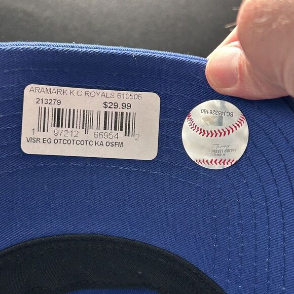 New Kansas City Royals Visor Unisex Adjustable Blue Hook Eye New Era - Picture 5 of 7